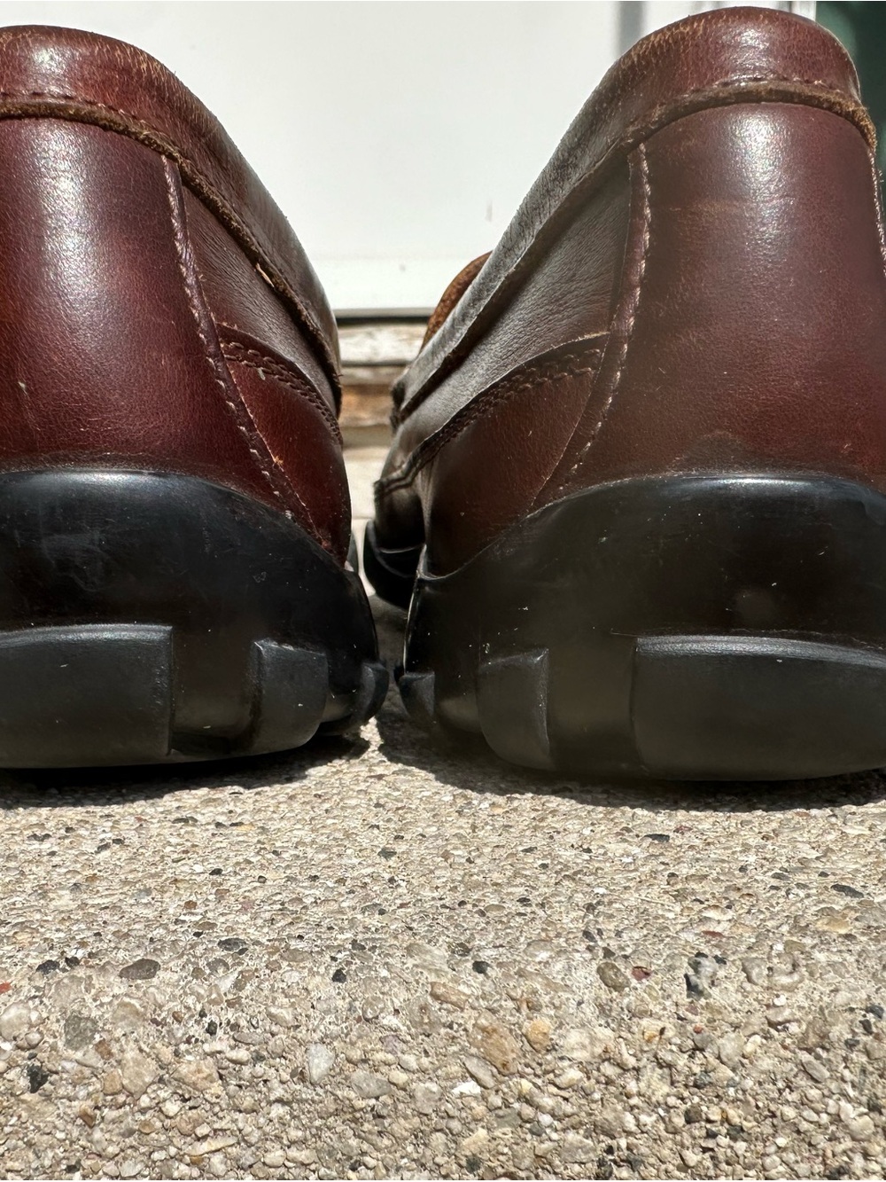 Allen Edmonds Dark Brown Leather Penny Loafers - Picture 5 of 9